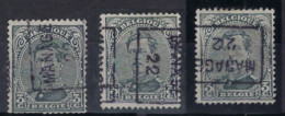 Koning Albert I Nr. 183 Voorafgestempeld Nr. 2897  A + B + D  MANAGE  22 ; Staat Zie Scan ! - Roulettes 1920-29