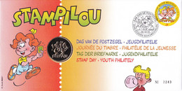 B01-260 3023  BD FDC Numisletter Rare Stam Et Pilou StamPilou 06-10-2001 3630 Eisden-Maasmechelen - Numisletters