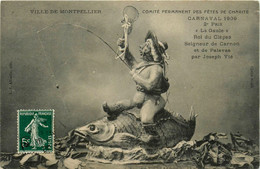 Montpellier * 2 Cpa * Comité Permanent Des Fêtes De Charité * Carnaval 1909 - Montpellier