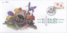 B01-260 Numisletter FDC COB 2904 Fleurs Floralie Floriade Floralies Gantoises X 15-04-2000 9051 Sint Denijs Westrem - Numisletters