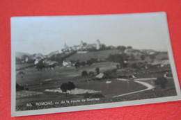 Fribourg Romont Vu De La Route De Siviriez + Francobollo Staccato Malamente - Romont