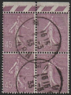 N° 197  Avec Belle Oblitération Cachet à Date De 1933 En Bloc De 4  TB - Oblitérés