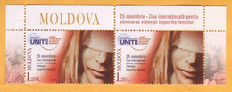 2020 Moldova Moldavie  International Day For The Elimination Of Violence Against Women Mint 2v - Otros