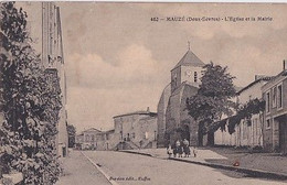 MAUZE                      EGLISE ET MAIRIE - Mauze Sur Le Mignon