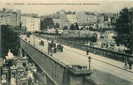 Paris * 18ème * Montmartre * La Rue Coulaincourt Et Le Cimetière * Pont * Galeries EYMONAUD - Paris (18)