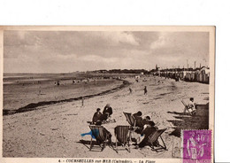 4. - COURSEULLES-sur-MER (Calvados). - La Plage.  ANIME. ETAT NEUF. A Circulé. Voir SCANS Recto-verso - Courseulles-sur-Mer