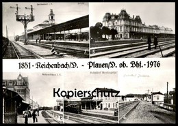 ÄLTERE POSTKARTE BAHNHOF REICHENBACH PLAUEN JOCKETA HERLASGRÜN NETZSCHKAU 1851 - 1976 Gare Station AK Cpa Postcard - Plauen