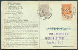 1 Centime Pellens + France  1c. Blanc Obl. Sc LE HAVRE (SPECIAL) Sur Carte (Enclave Belge De Baarle-Duc) Du 20-9 1915 (t - Sonstige & Ohne Zuordnung