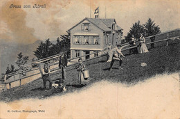 HORNLI ZURICH SWITZERLAND~CHILDREN  & FAMILY IN YARD~1904 PHOTO POSTCARD 51093 - ZH Zurich