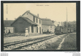 CPA 52 Poulangy La Gare Et Le Train Tramway Ligne De Foulain à Nogent En Bassigny - Nogent-en-Bassigny