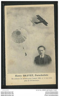 CPA Henry Dravet Parachutiste Recordman Du Monde Pour L'année 1924 A à Son Actif Plus De 50 Descentes - Parachutting