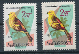 1961. Birds (III.) - Birds Of Forests-Meadows - Misprint - Varietà & Curiosità