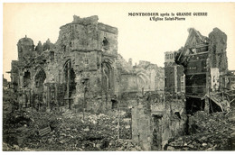 CPA 80 MONTDIDIER Eglise Saint Pierre ( Guerre 1914 1918 ) Ruine - Guerre 1914-18