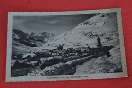 Delcampe - Uri Andermatt Mit Der Oberalpstrasse En Hiver 1918 - Andermatt