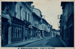 Bourg De Péage (Drôme) Grande Rue Jean-Jaurès, Commerces - Photo Cyan Paul Boyer, Carte N° 63 - Bourg-de-Péage