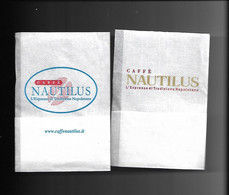 2 Tovagliolini Da Caffè - Saffè Nautilus - Servilletas Publicitarias