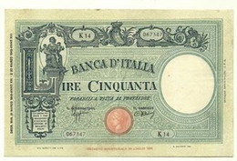 Italia - 50 Lire 1943 - Luogotenenza       ---- - 50 Lire