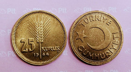 AC - TURKEY - 25 KURUS 1944 UNCIRCULATED BRONZE COIN - Unclassified