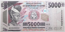 Guinée - 5000 Francs - 2015 - PICK 49 - NEUF - Guinea