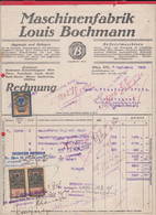 257781 /  Austria 1925 - 5.000 Kronen (1922) Revenue Bulgaria 10+10 Leva , Wien, Louis Bochmann, Maschinenfabrik - Austria