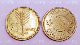 AC - TURKEY - 25 KURUS 1946 UNCIRCULATED BRONZE COIN - Zonder Classificatie