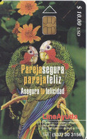 125 TARJETA DE CUBA DE 2 LOROS (SIDA)  (PARROT-LORO) - Cuba