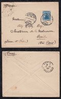 Egypt 1921 Cover CAIRO To RUFIL France - 1915-1921 Brits Protectoraat