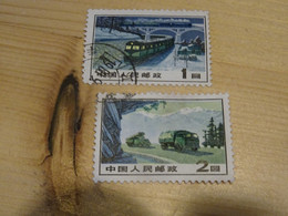 CHINE  RP Train Camions - Used Stamps