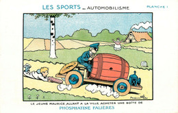 Benjamin RABIER * CPA Illustrateur * Les Sports : AUTOMOBILISME * Automobile * Pub Phosphatine Falières - Rabier, B.