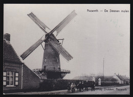 NAZARETH  FOTO GEMAAKT IN 1990 VAN OUDE POSTKAART   DE STEENE MOLEN  15 X 11 CM - Nazareth