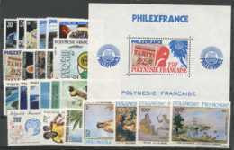 Polynesie Annees Completes (1982) N 174 A 191 Et PA 167 A 173 Et BF 6 (Luxe) - Komplette Jahrgänge