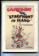 Tex Avery  Livre Symphony In Slang - Autres & Non Classés