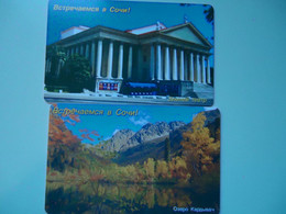 RUSSIA COUNTRIES  2   USED   PHONECARDS  LANDSCAPES  2 SCAN - Landscapes