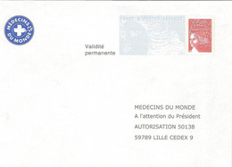 Prêt à Poster Réponse Marianne De Luquet Validité Permanente Pour Médecins Du Monde - PAP: Antwort/Luquet