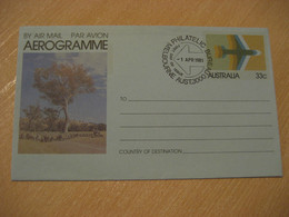 MELBOURNE 1981 Sheep Goat Chavre Tree Horse Aerogramme Air Letter AUSTRALIA Agriculture - Agriculture