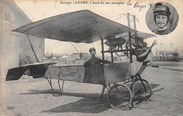 La Loupe     28    Aviation. Georges Lazard A Bord De Son Monoplan     (Voir Scan) - La Loupe