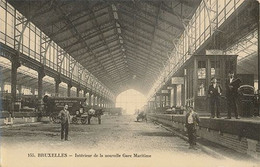 BRUXELLES - N° 155 - INTERIEUR DE LA NOUVELLE GARE MARITIME - Cercanías, Ferrocarril