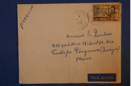 409 AOF COTE D IVOIRE LETTRE 1955 PETIT BUREAU PAR AVION POUR PERIGUEUX FRANCE++ AFF. INTERESSANT - Lettres & Documents