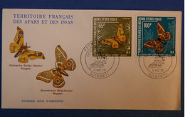407 TERR FRANCAIS AFFARS ET ISSAS BELLE LETTRE 1976 DJIBOUTI 100 F + 65 F +AFFRANCHISSEMENT PLAISANT - Covers & Documents