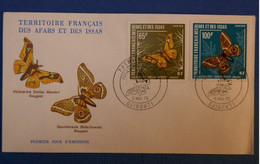 407 TERR FRANCAIS AFFARS ET ISSAS BELLE LETTRE 1976 DJIBOUTI 100 F + 65 F +AFFRANCHISSEMENT PLAISANT - Storia Postale