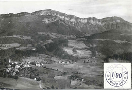 Feldpost AK  "Schwarzenberg - Fliegeraufnahme"  (Füs.Kp.I/90)         Ca. 1950 - Sellados