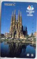 SPAIN_JAPA : EM040A La Sagrada Familia  TOSHIBA USED - Sonstige & Ohne Zuordnung