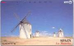SPAIN_JAPA : EM048 SPAIN LA MANCHA Windmill USED - Autres & Non Classés