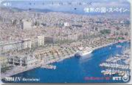 SPAIN_JAPA : EM089 SPAIN Port Of (Barcelona) Passenger Ship USED - Altri & Non Classificati