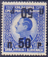 YUGOSLAVIA - JUGOSLAVIA  - ERROR  TETE BECHE  OVPT. I+II Type  5  - Mi. 187 - **MNH - 1925 - RARE - Sonstige & Ohne Zuordnung