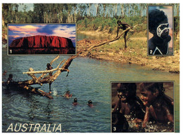 (DD 28) Australia - Native Child Playing In River - Aborigenes