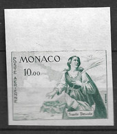 Monaco PA 78** Essai De Couleur Non Dentelé. - Variétés