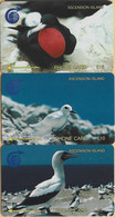 Ascension - GPT, 2CASA/B/C, Set Of 3 Cards, White/Fairy/Frigate Bird, 5/10/15£, 1991, Used - Ascension (Ile De L')