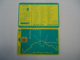 EGYPT USED CARDS MAP CHIP 2 - Aegypten