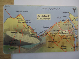 EGYPT  USED CARDS MAP AND MONUMENTS - Aegypten